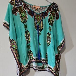 Peachpuff  Dolman Sleeve Blouse M